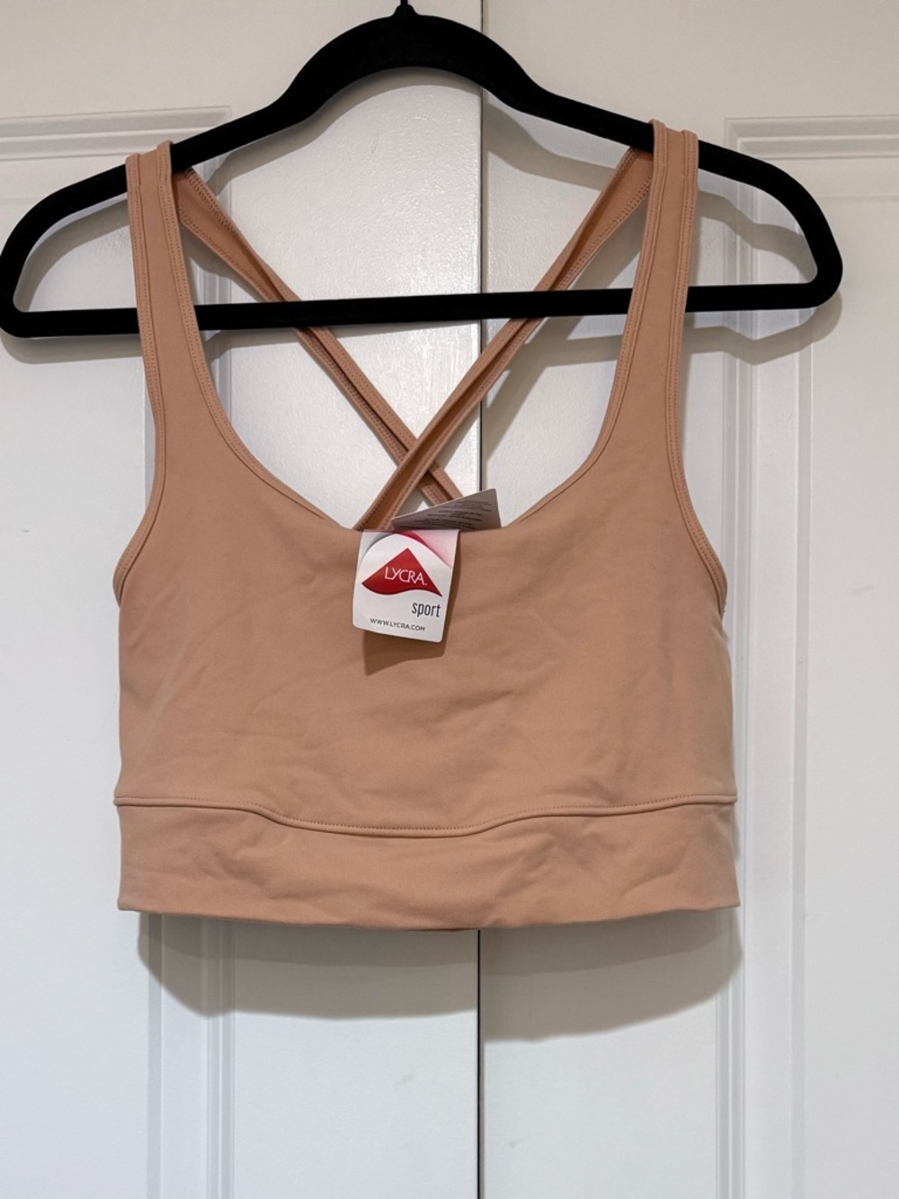 J. Crew Nude/Tan Crossback Sports Bra in Signature Flex BA346